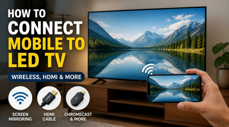 How to Connect Mobile to LED TV
