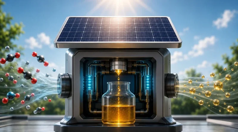New Solar Device Turns Carbon Dioxide Into Liquid Fuel