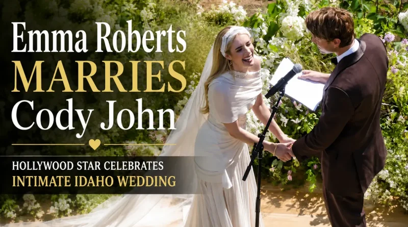 Emma Roberts Marries Cody John in Intimate Idaho Wedding
