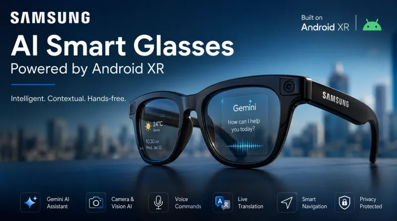 Samsung unveils New AI Smart Glasses Powered By Android XR