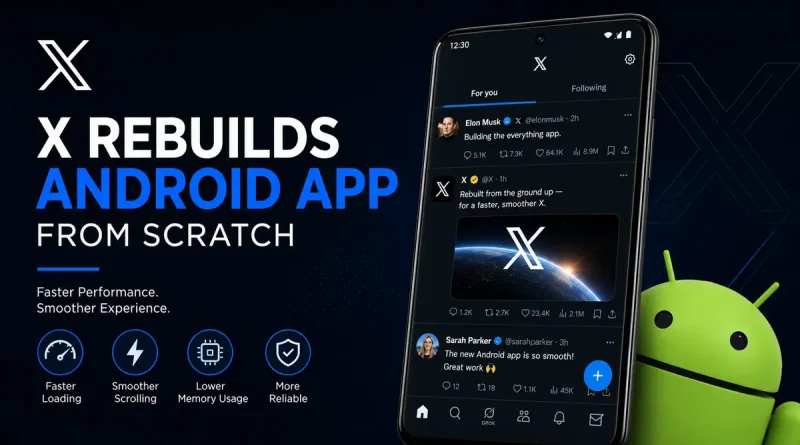 X Rebuilds Android App from Scratch Faster Performance